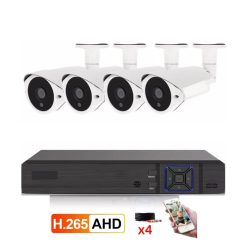 Kit 4 Cámaras Seguridad Circuito Cerrado 1080P Full HD